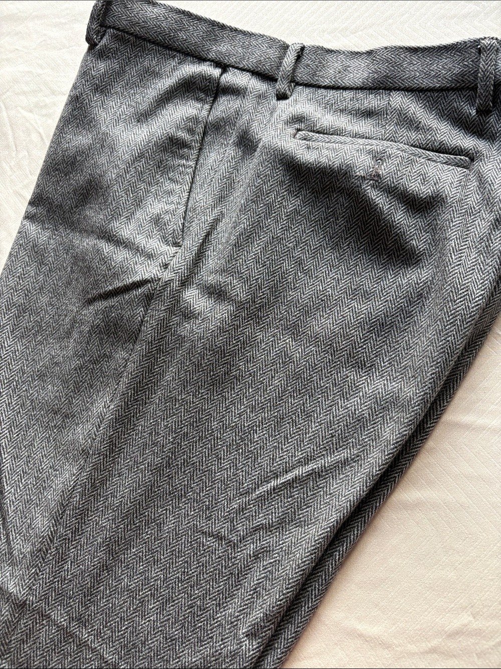 Banana Republic Gray Herringbone Dress Pants